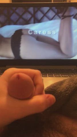 big tits cumshot jerk off lingerie male masturbation gif