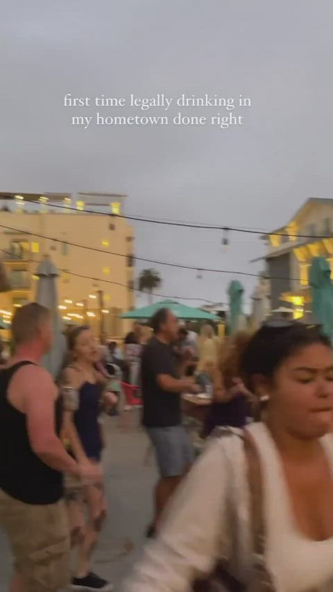 big tits dancing tank top gif