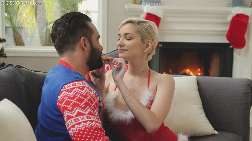 Big Tits Blonde Blowjob Christmas Cowgirl Cum In Mouth Cumshot Sucking Titty Fuck