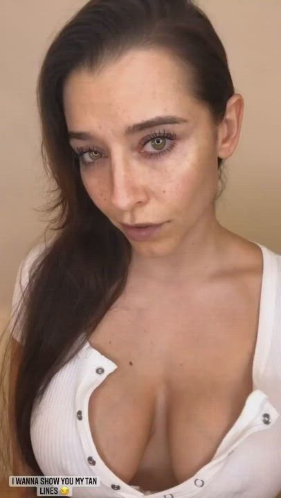 Big Tits Eye Contact Teasing gif