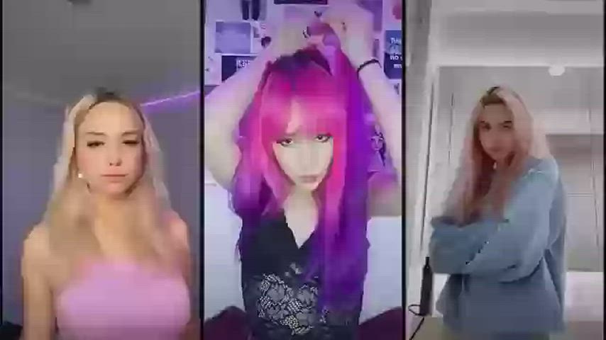 goth split screen porn tiktok gif