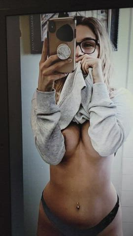 Cumshot Tribute White Girl gif