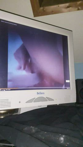 Cock Masturbating Voyeur gif