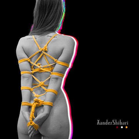 art bondage nude art rope play shibari gif