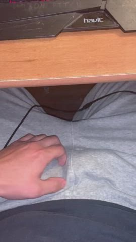 Playing with my soft cock