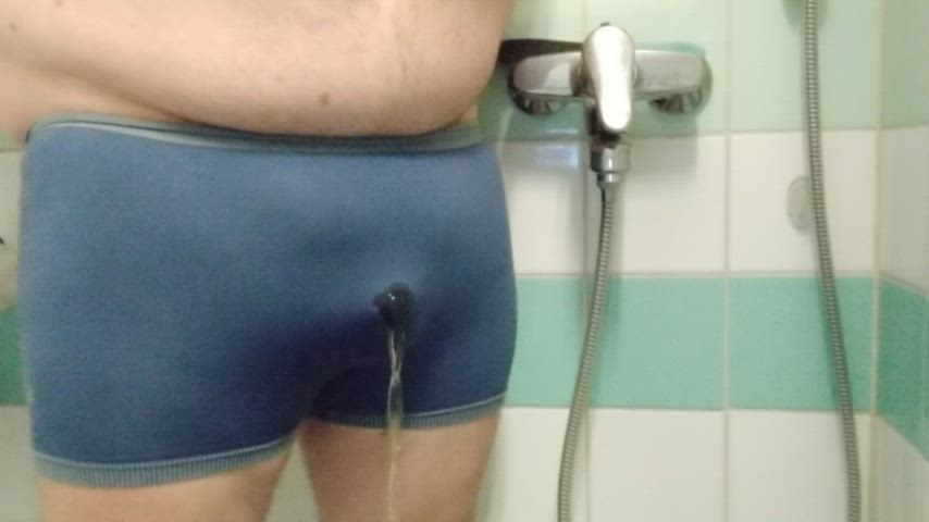 Big Balls pissing Underwear GIF by adambhmeveffa