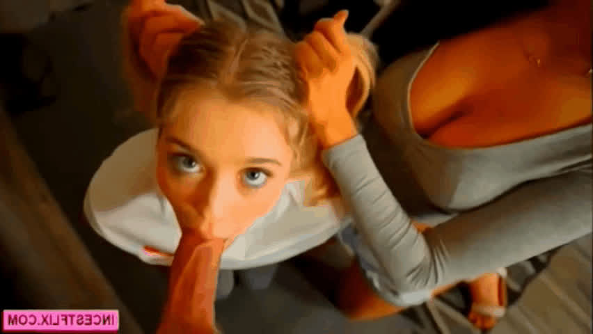 amateur big dick blowjob cock cute deepthroat pov pornstar teen threesome gif