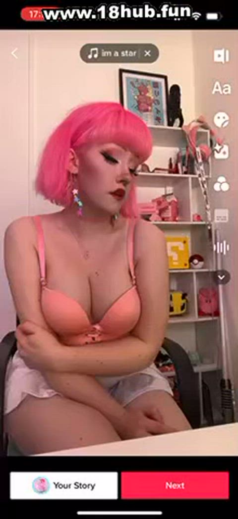 anal big tits boobs double blowjob sex tiktok gif