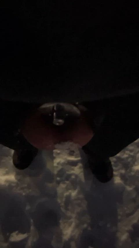 chastity cold outdoor microchastity gif