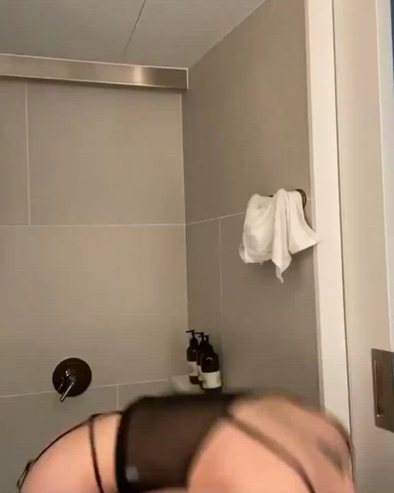 Blonde Dancing Lingerie gif