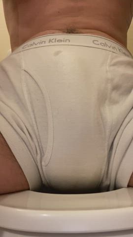 pee peeing underwear wet and messy gif