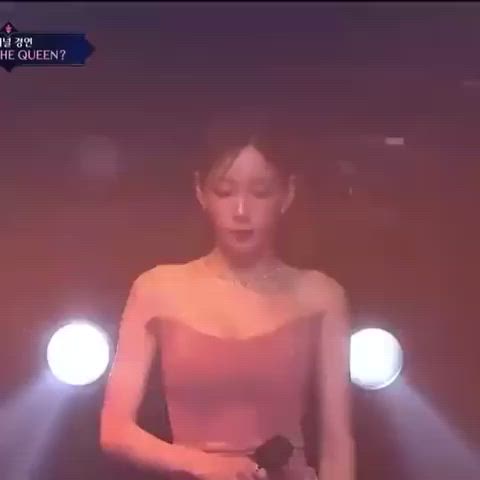 Cleavage Dress Korean gif