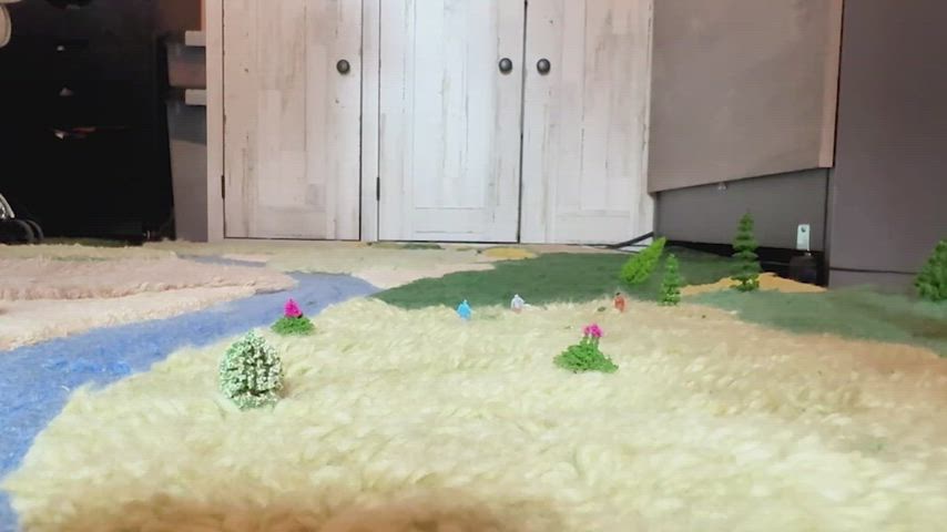 crush giantess toilet vore gif