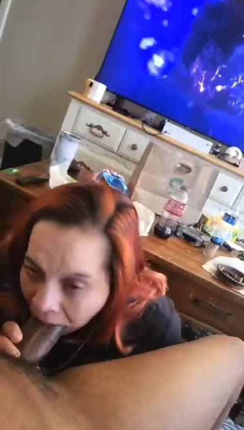 amateur bbc blowjob choking deepthroat homemade interracial latina slut whore gif