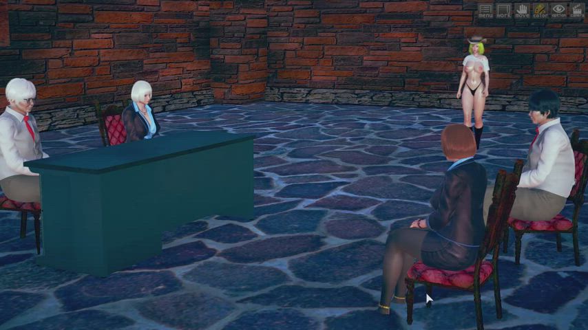 animation exhibitionism topless gif