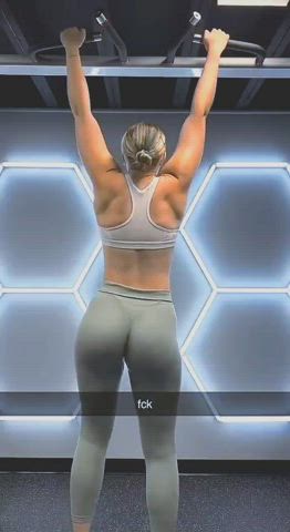 ass clapping gym leggings gif
