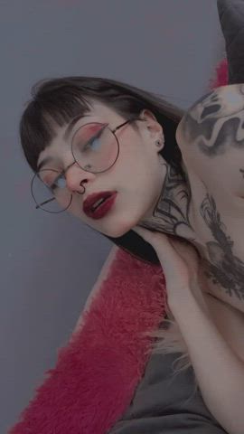 Ass Asshole Cute Glasses Pussy Small Nipples Small Tits Tattoo gif