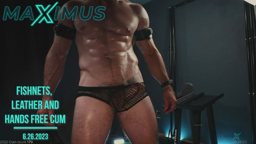 edging fishnet leather gif