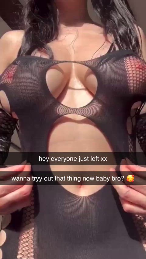 big tits caption sister taboo gif