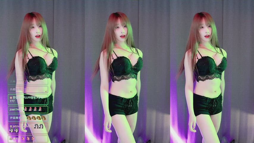 asian big tits dancing korean gif