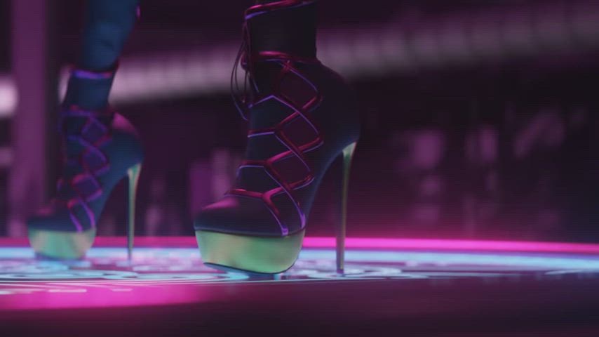 3d animation ass clapping bbc bubble butt creampie high heels overwatch standing