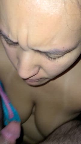 He has the biggest cum loads I've ever seen and I love swallowing every drop!