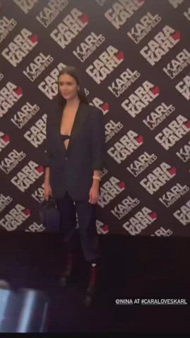 celebrity nina dobrev tits gif