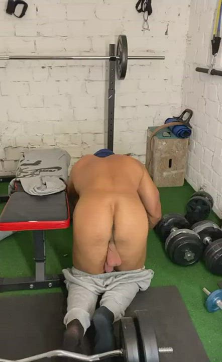 Big Balls Solo Workout gif