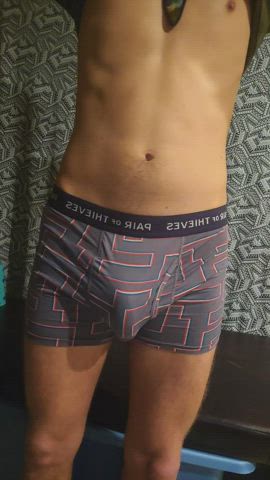 big dick cock masturbating solo underwear undressing gif