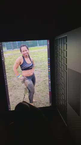 cock cousin cum cumshot ebony interracial milf pov solo taboo gif