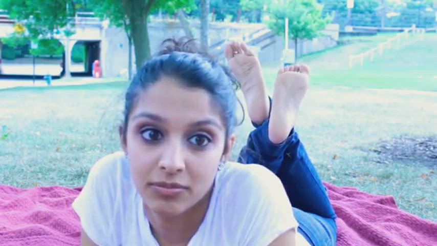 Candid Feet Foot Fetish Mom gif