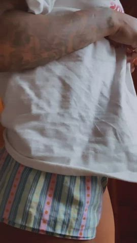 amateur ass babe blonde ebony lingerie nsfw onlyfans solo teen gif