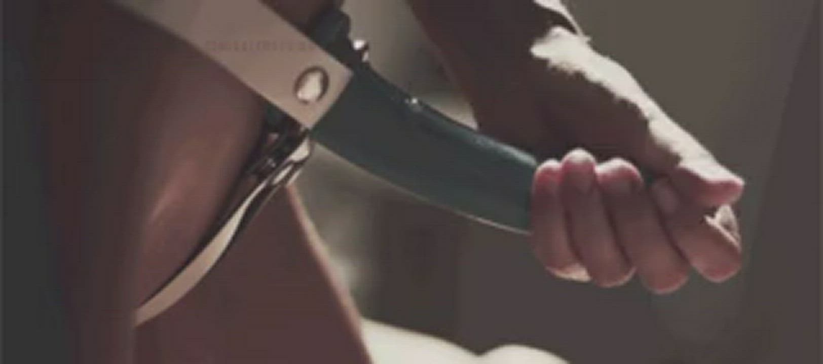 Femdom Pegging Strap On gif