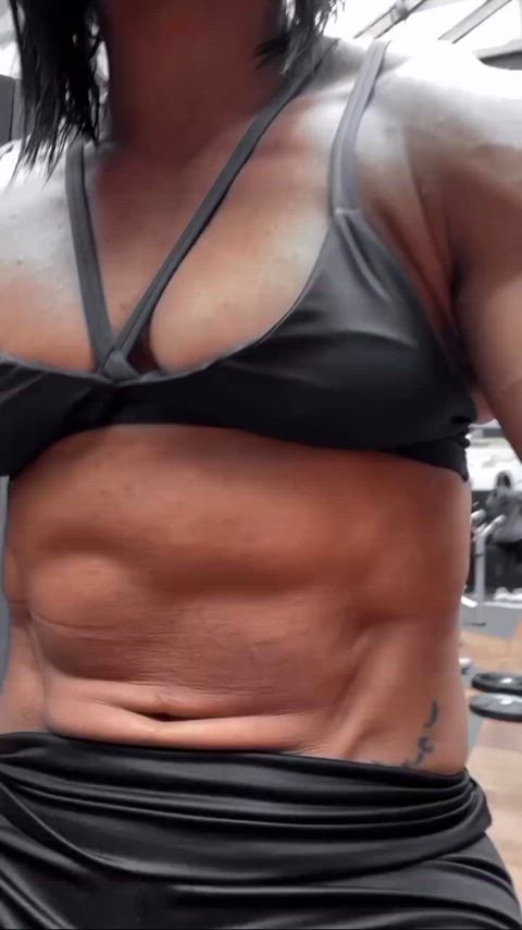 muscles muscular girl muscular milf gif