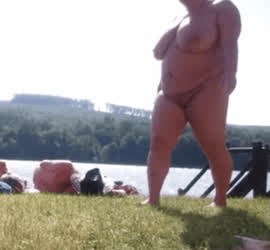 Busty Granny SSBBW gif
