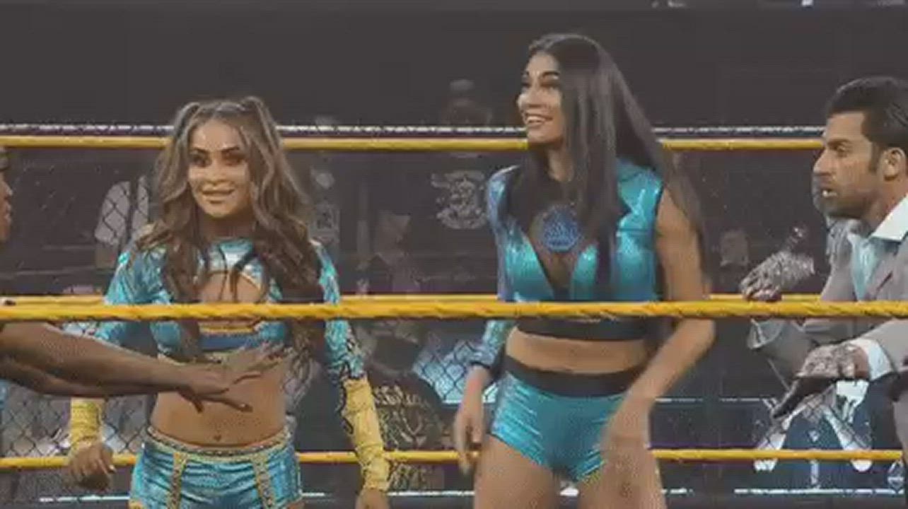 Asian Girls Wrestling gif