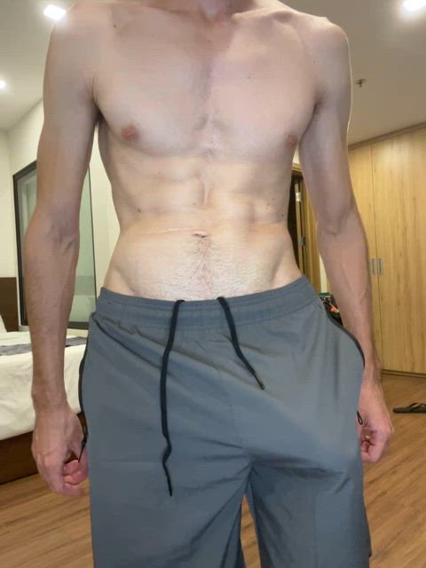 Bulge in shorts