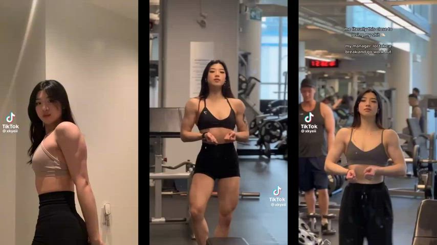 asian ass femdom fitness gym nsfw split screen porn tiktok tits r/splitscreenedits
