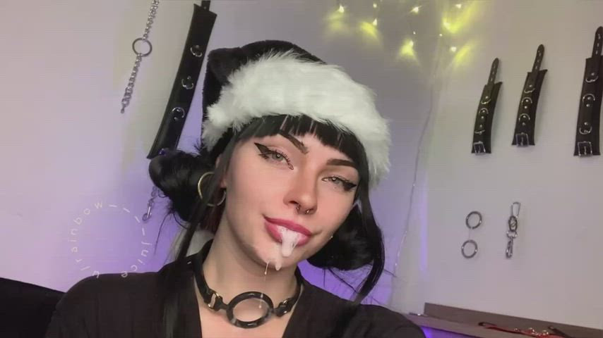 ahegao amateur bdsm babe blowjob cum cumshot long tongue tongue fetish gif