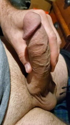 Just another average day stroking my average cock