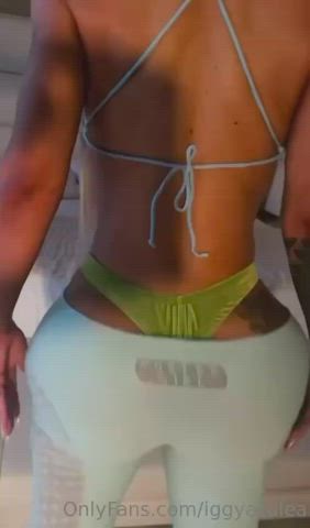 Twerking and bending over