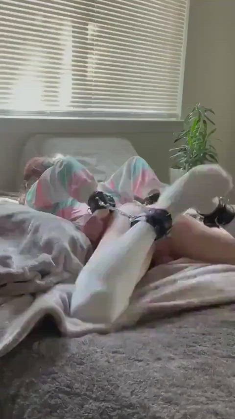 caged sissy tied gif