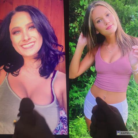 IRL girls are better than porn.. two sisters getting glazed in ropes