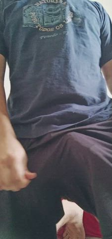 big dick big tits masturbating solo gif