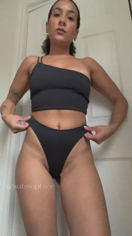 brunette pussy solo ebony gif
