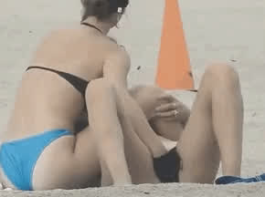 Beach Lesbians Masturbating gif