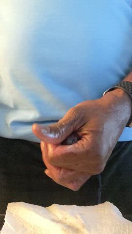 After edging can someone open wide and catch this?