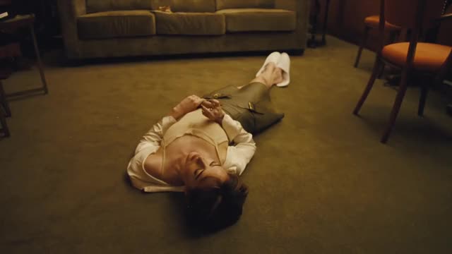 on the floor
