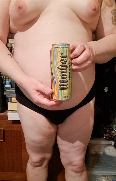 bbw chubby crush legs small tits thighs tits trans transexual belly gif