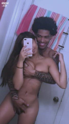 18 years old amateur bbc big dick homemade interracial wet pussy white girl gif